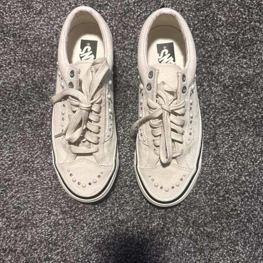 Vans Old Skool 36 US Men 7.5 Marshmallow Pearlized Pack